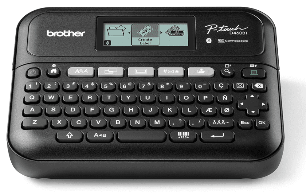 Brother PT-D460BTVP impresora de etiquetas Transferencia térmica 180 x 180 DPI 30 mm/s Inalámbrico y alámbrico TZe Bluetooth QWERTY