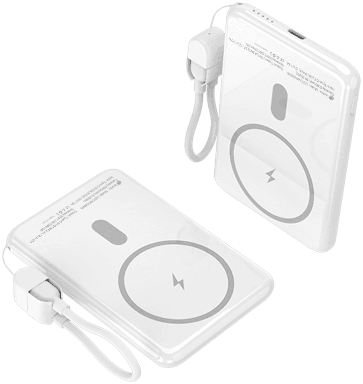 Leotec Power Bank inalámbrico 5000mAh 20W Blanco