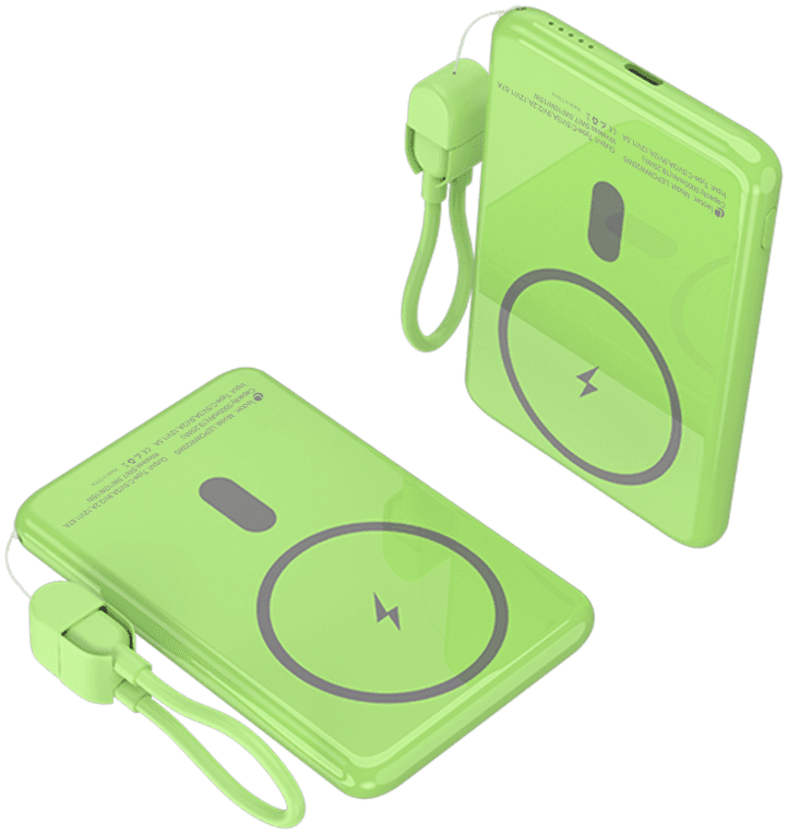 Leotec Power Bank inalámbrico 5000mAh 20W Verde