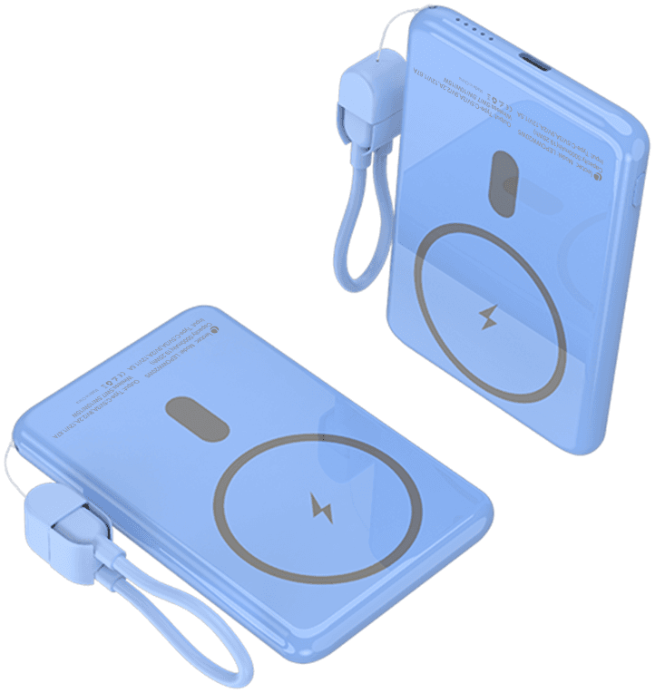 Leotec Power Bank inalámbrico 5000mAh 20W Azul