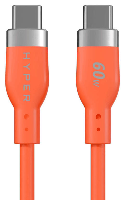 Targus HyperJuice Flex cable USB USB 2.0 1,5 m USB C 0,48 Gbit/s 60 W Naranja