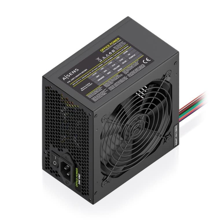 AISENS Fuente Alimentacion ATX 500W OEM, Negra