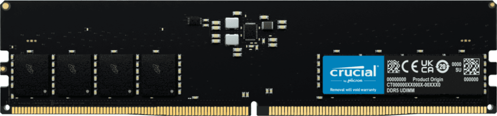 Crucial CT16G48C40U5 módulo de memoria 16 GB 1 x 16 GB DDR5 4800 MT/s 288-pin DIMM