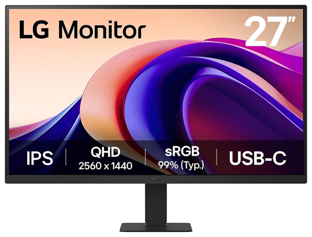 LG 27'' QHD Monitor pantalla para PC 68,6 cm (27") 2560 x 1440 Pixeles Quad HD Negro