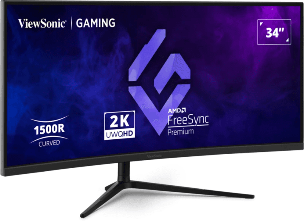 Viewsonic VX3418C-2K pantalla para PC 86,4 cm (34") 3440 x 1440 Pixeles UltraWide Quad HD Negro