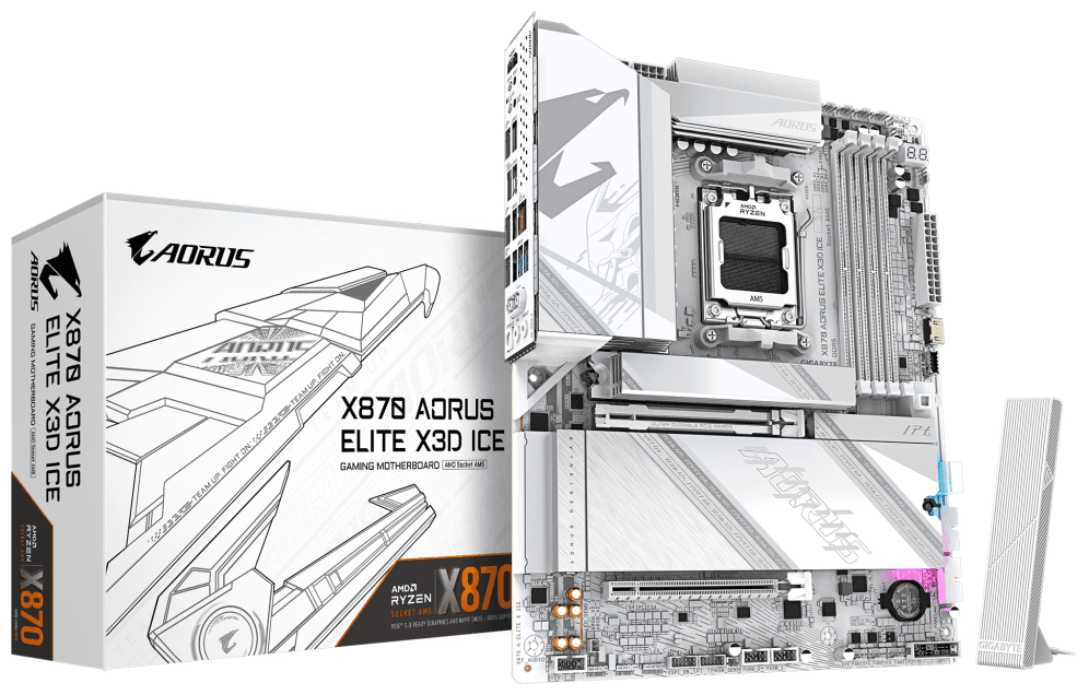 GIGABYTE X870 AORUS ELITE X3D ICE Placa Base