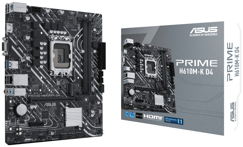 ASUS PRIME H610M-K D4 Intel H610 LGA 1700 micro ATX