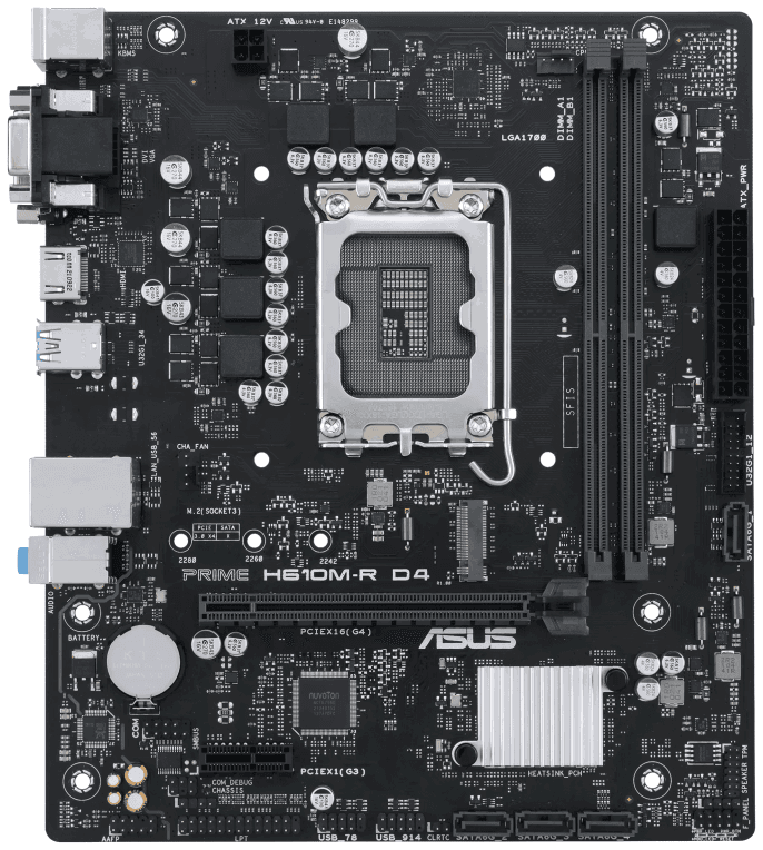 ASUS PRIME H610M-R D4 Intel H610 LGA 1700 micro ATX