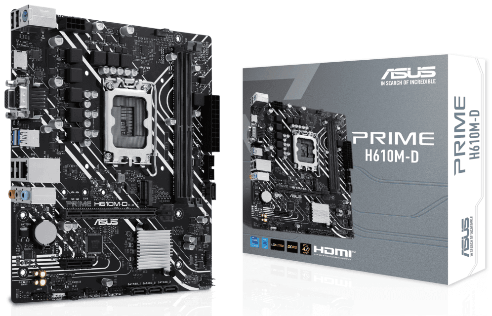 ASUS PRIME H610M-D Intel H610 LGA 1700 micro ATX
