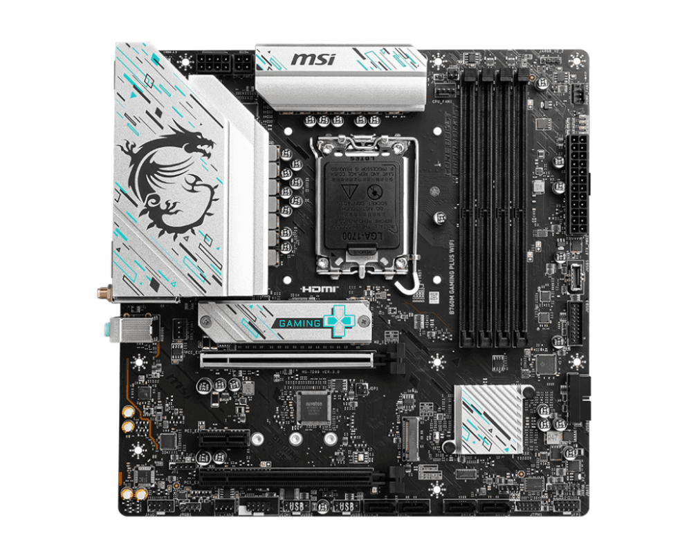 MSI B760M GAMING PLUS WIFI placa base Intel B760 LGA 1700 micro ATX