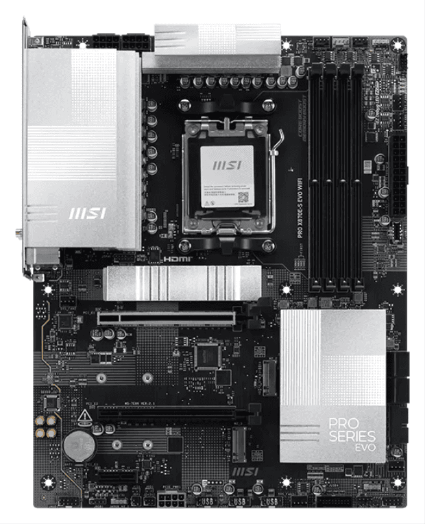 MSI PRO X870E-S EVO WIFI placa base AMD X870E Zócalo AM5 ATX