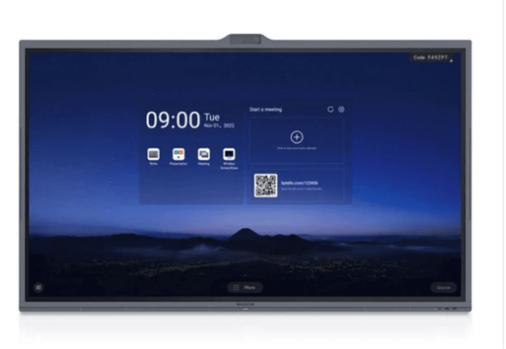 MAXHUB V8630 pantalla para sala de reuniones 2,18 m (86") 3840 x 2160 Pixeles LED Negro