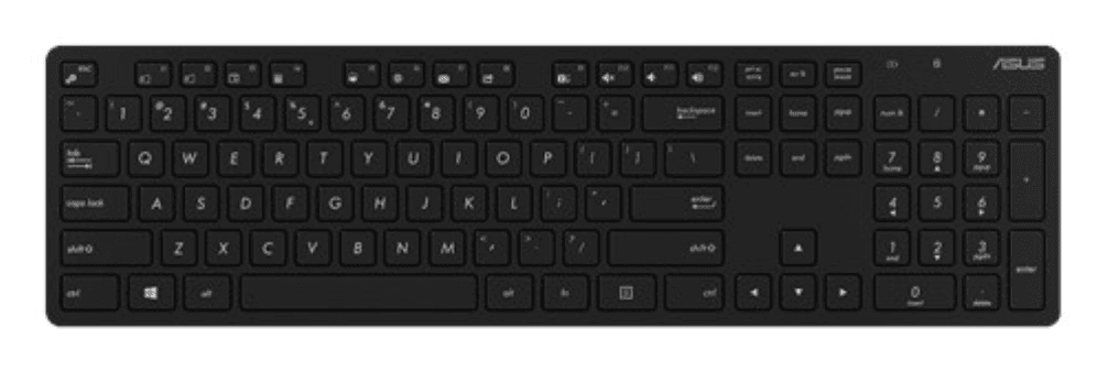 ASUS W5000 teclado Ratón incluido Oficina RF inalámbrico Negro