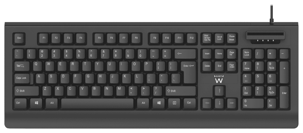Ewent EW3287 teclado Universal USB QWERTY Portugués Negro