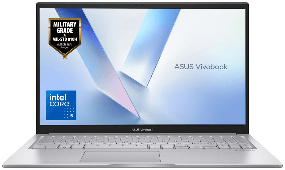 ASUS Vivobook 15 X1504MA-BQ014W Intel Core 5 320 Portátil 39,6 cm (15.6") Full HD 8 GB DDR5-SDRAM 512 GB SSD Wi-Fi 6 (802.11ax) Plata