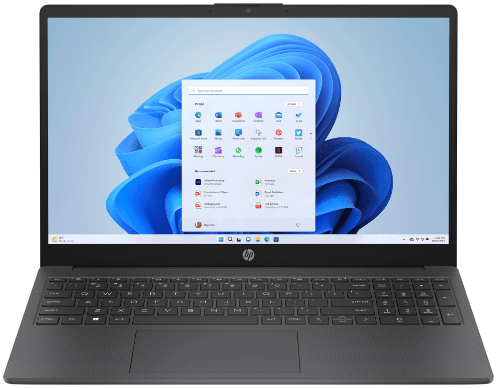 HP 15-FD1020NSX C5-120U 512GB 16GB 15.6IN FREEDOS Portátil 39,6 cm (15.6") Full HD DDR4-SDRAM SSD Wi-Fi 6 (802.11ax) Plata