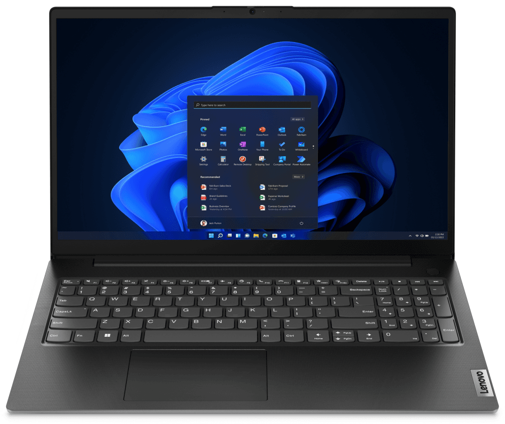Lenovo V15 G4 AMN AMD Ryzen™ 5 7520U Portátil 39,6 cm (15.6") Full HD 16 GB LPDDR5-SDRAM 512 GB SSD Wi-Fi 6 (802.11ax) Windows 11 Home Español Negro