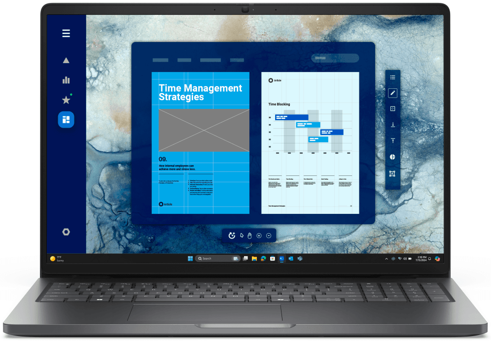 DELL Pro 16 PC16250 Intel Core Ultra 5 225U Portátil 40,6 cm (16") Full HD+ 16 GB DDR5-SDRAM 512 GB SSD Wi-Fi 6E (802.11ax) Windows 11 Pro Español Negro