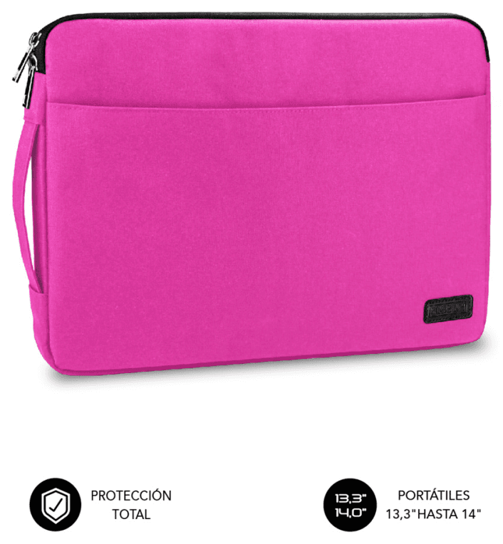 SUBBLIM Funda Ordenador Urban Laptop Sleeve 13,3-14" Pink