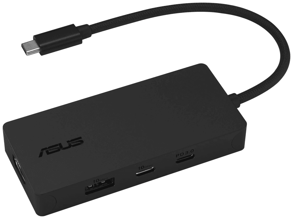 ASUS 4 in 1 USB-C Dock DC110 Alámbrico USB 3.2 Gen 2 (3.1 Gen 2) Type-C Negro