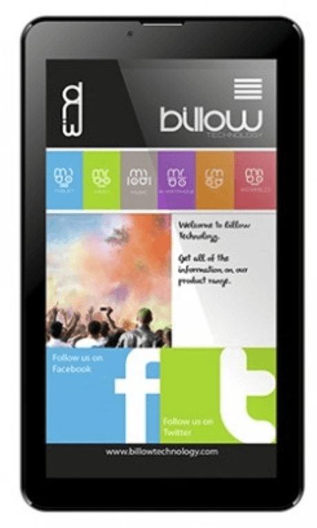 Billow X703B tablet 8 GB 17,8 cm (7") 1 GB Wi-Fi 4 (802.11n) Android 8.1 Negro