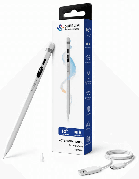 SUBBLIM SUBPEN-UN0001 lápiz digital 70 g Blanco