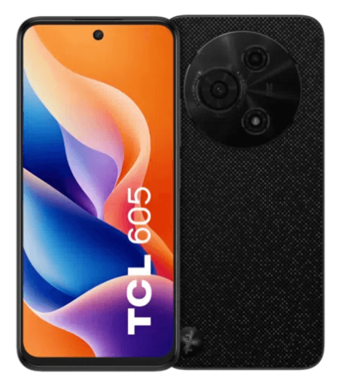 TCL 605 17 cm (6.7") SIM doble Android 15 4G USB Tipo C 8 GB 256 GB 5200 mAh Negro