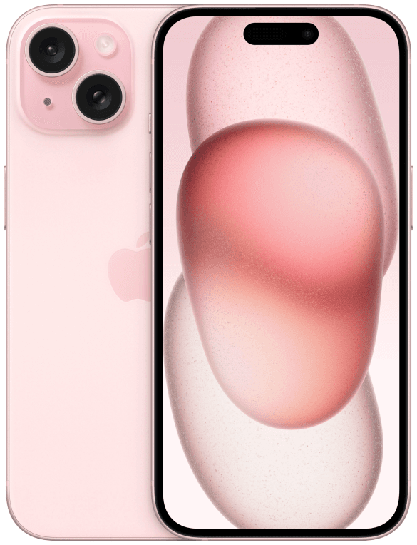 Apple iPhone 15 15,5 cm (6.1") SIM doble iOS 17 5G USB Tipo C 128 GB Rosa