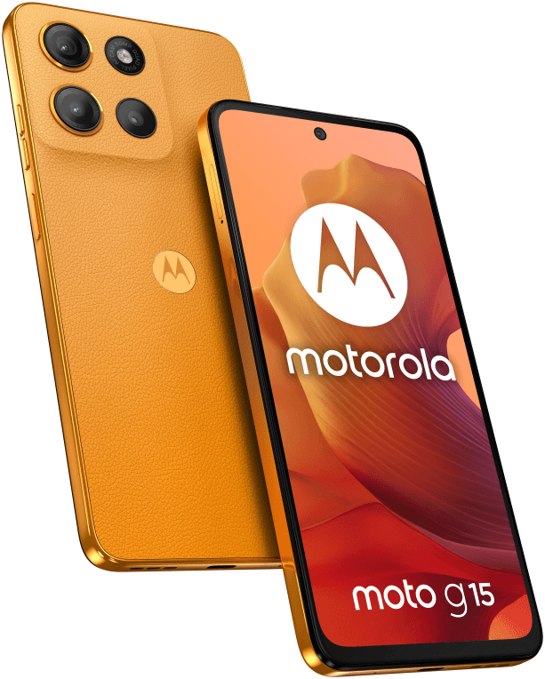 Motorola moto g15 17,1 cm (6.72") SIM doble Android 15 4G USB Tipo C 8 GB 256 GB 5200 mAh Naranja