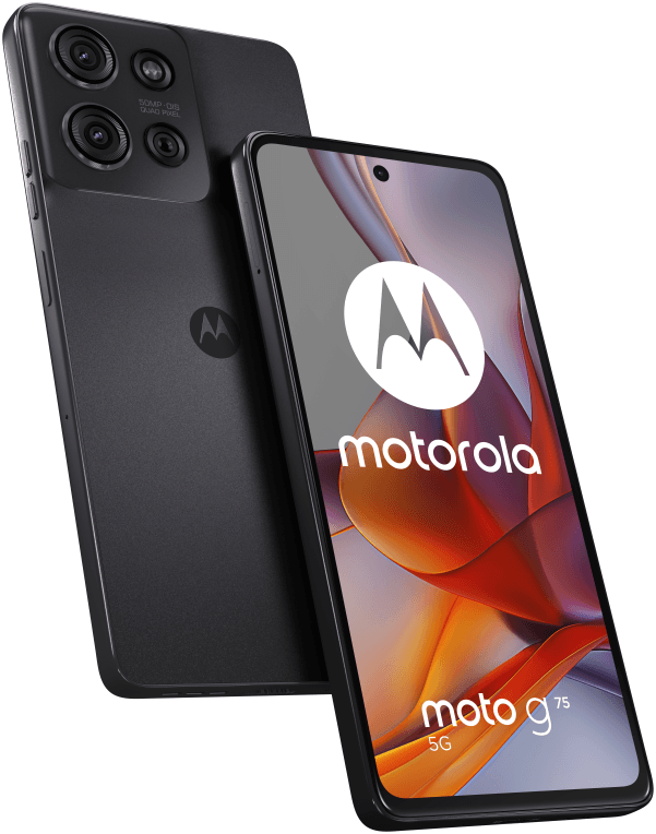Motorola moto G75 5G 17,2 cm (6.78") Ranura híbrida Dual SIM Android 14 USB Tipo C 8 GB 256 GB 5000 mAh Gris