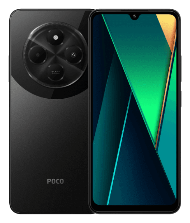 POCO C75 17,5 cm (6.88") SIM doble 4G USB Tipo C 6 GB 128 GB 5160 mAh Negro
