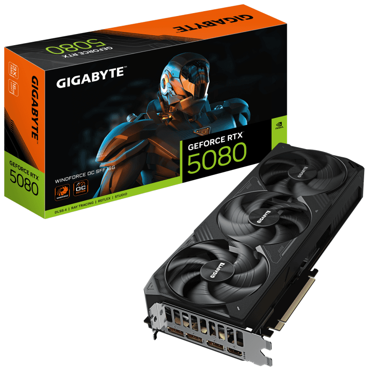 GIGABYTE GeForce RTX 5080 WINDFORCE OC SFF 16G Tarjeta Gráfica
