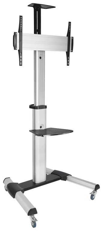 TooQ FS1870M-B soporte para pantalla de señalización 94 cm (37") Negro, Plata