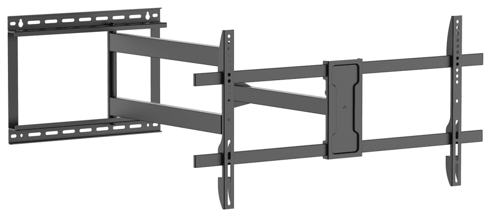 AISENS Soporte Pro Giratorio, Inclinable y Nivelable para Monitor/TV 50kg de 43"-80", Negro