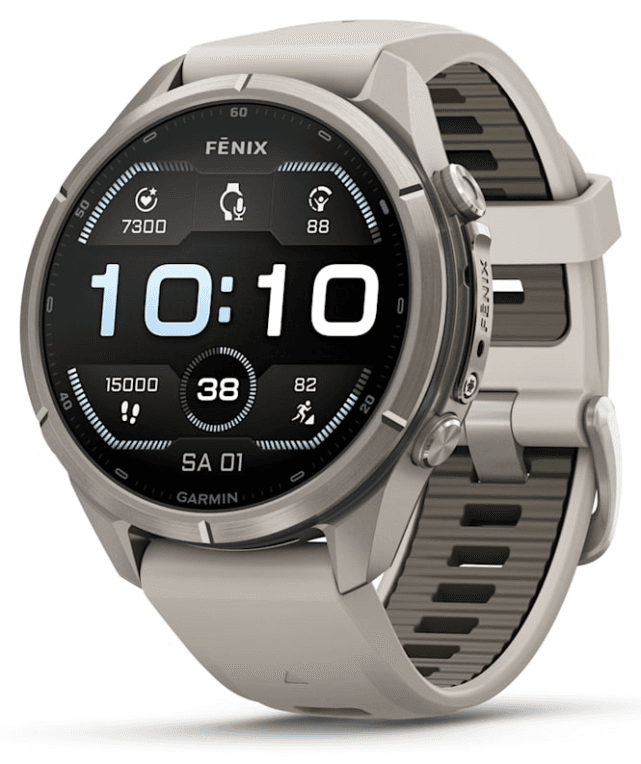 Garmin fenix 9 Pro 3,3 cm (1.3") AMOLED 43 mm Digital 416 x 416 Pixeles Pantalla táctil Titanio Wifi GPS (satélite)