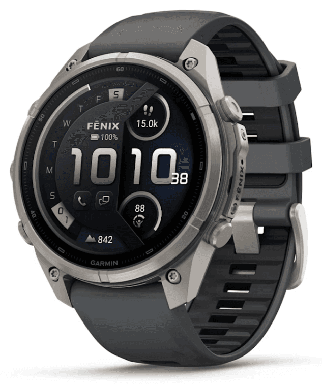 Garmin fenix 9 Pro 3,56 cm (1.4") AMOLED 47 mm Digital 454 x 454 Pixeles Pantalla táctil 4G Titanio Wifi GPS (satélite)