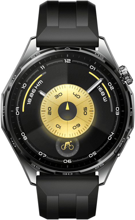 Huawei WATCH GT6 3,73 cm (1.47") AMOLED 46 mm Digital 466 x 466 Pixeles Pantalla táctil Negro GPS (satélite)