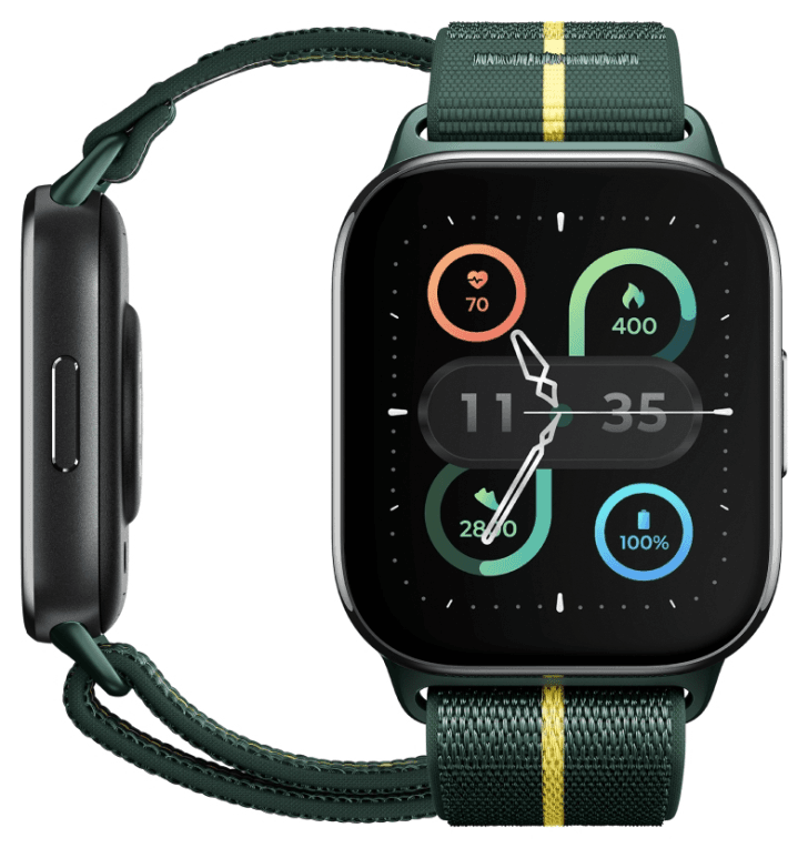 Motorola moto watch fit 4,83 cm (1.9") OLED 44.5 mm Digital Pantalla táctil Verde, Gris GPS (satélite)