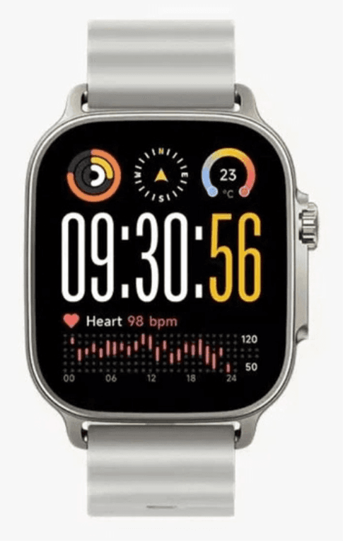 realme Watch 5 5 cm (1.97") AMOLED Digital 390 x 450 Pixeles Pantalla táctil Plata GPS (satélite)